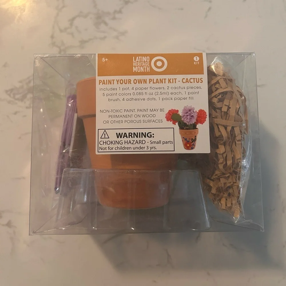 Target Bullseye Paint Your Own Plant Kit-Cactus 3.5